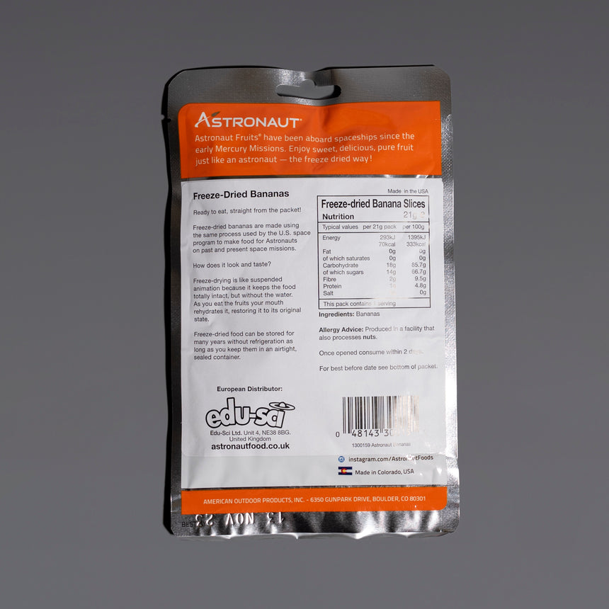 Astronaut Food | Bananas