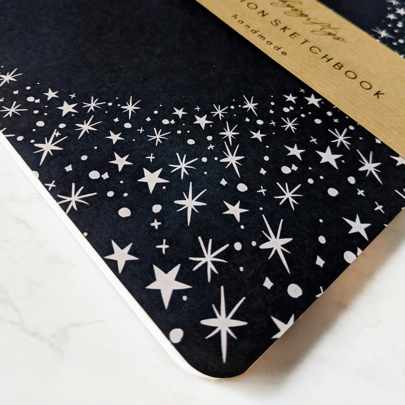 "Night dreamer" | Handmade Sketchbook